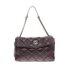 Chanel In and Out Flap Quilted Leather Maxi