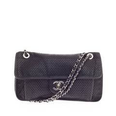 Chanel Up In The Air Flap Perforated Leather
