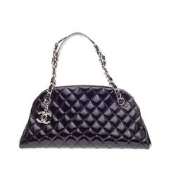 Chanel Just Mademoiselle Quilted Patent Medium
