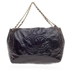 Chanel Rock and Chain Flap Bag Patent Extra Large