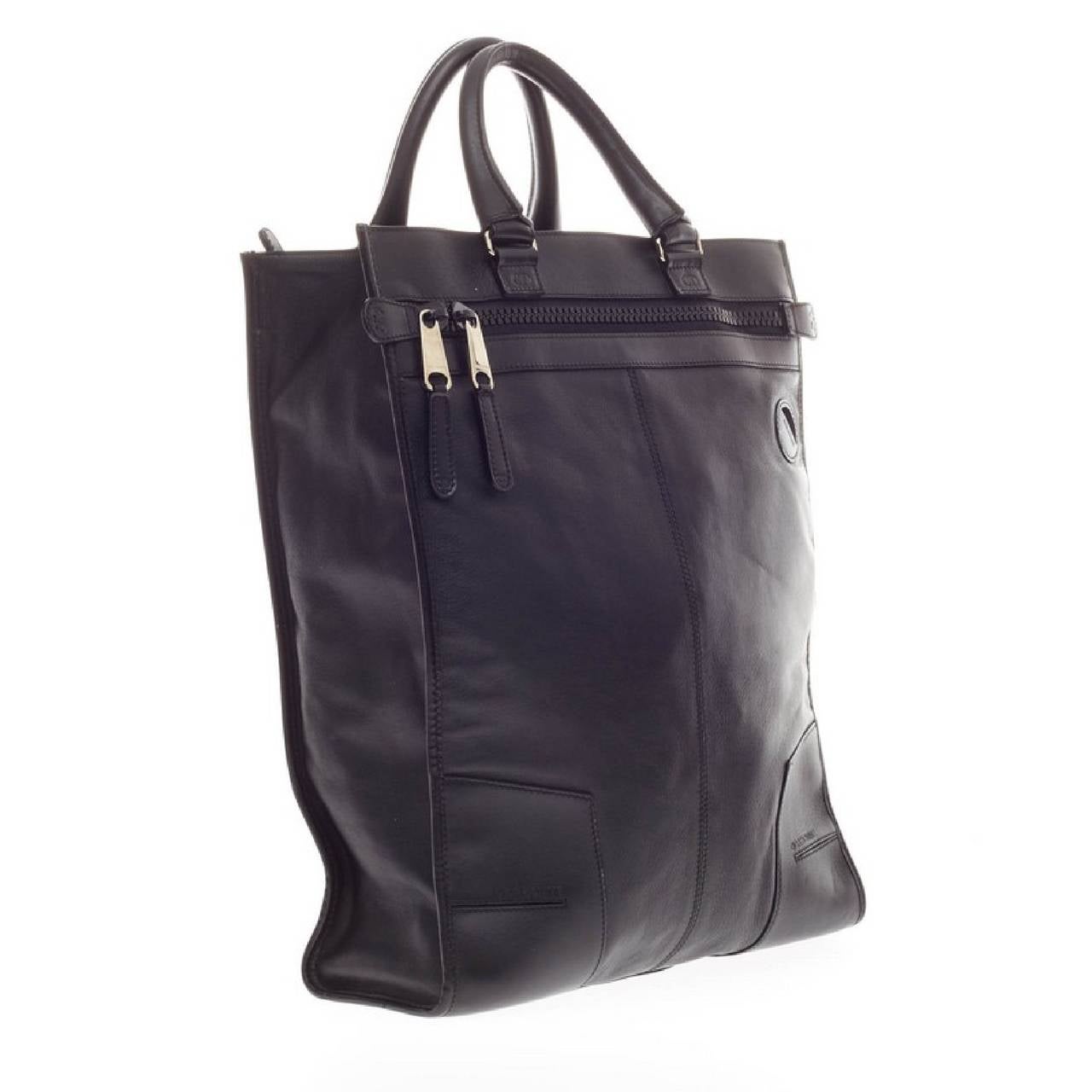 Christian Dior Vertical Tote Leather In Good Condition In NY, NY