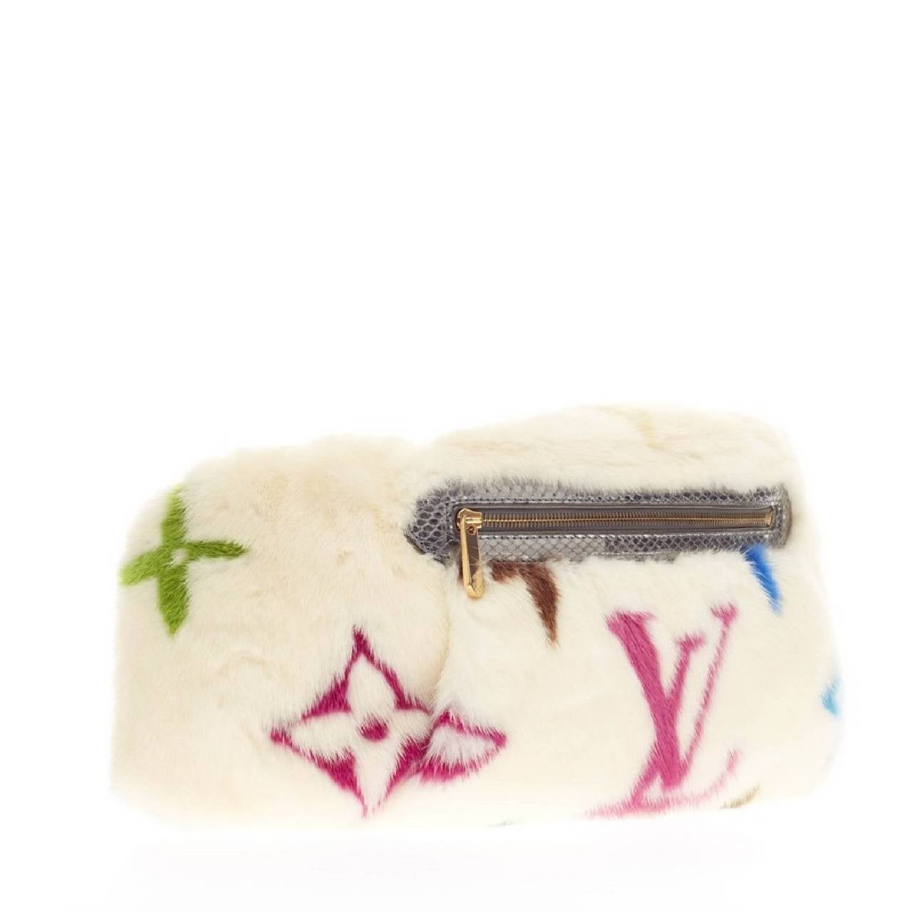Louis Vuitton Bum Bag Limited Edition Multicolor Monogram Mink at 1stdibs