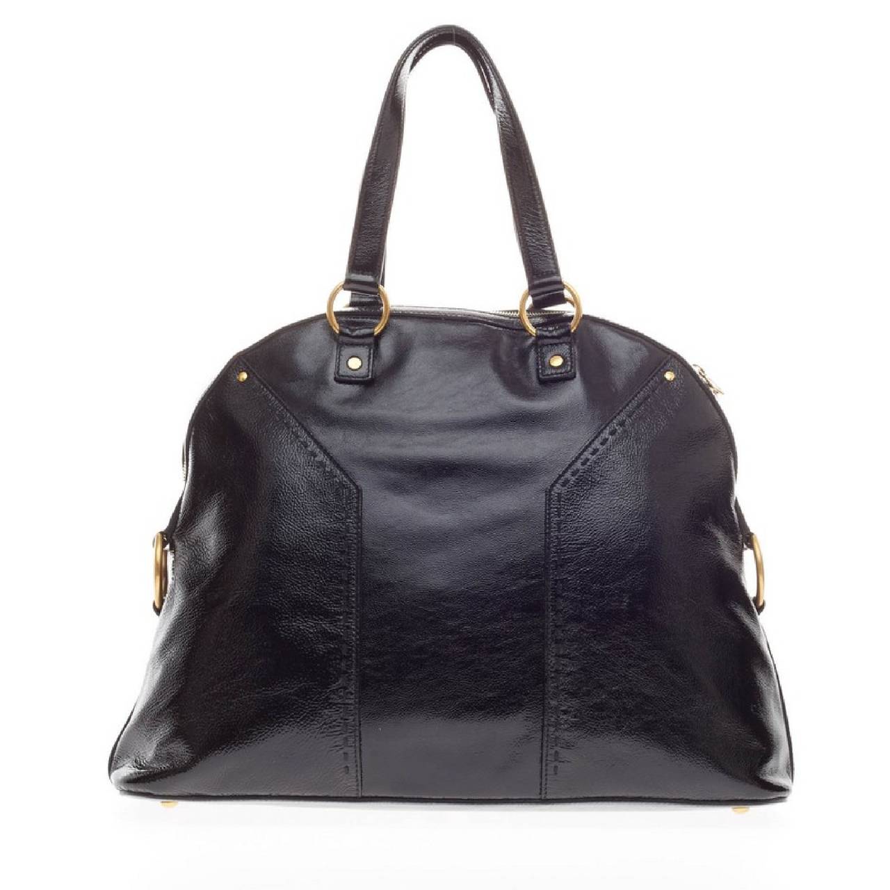 Women's Saint Laurent Muse Shoulder Bag Patent Oversized