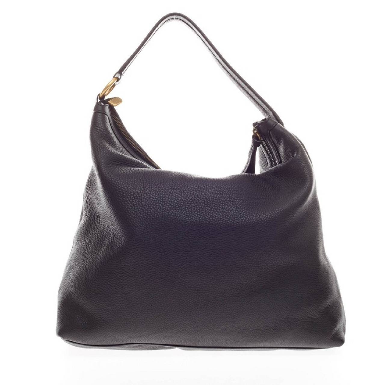 Women's Gucci Twill Hobo Leather