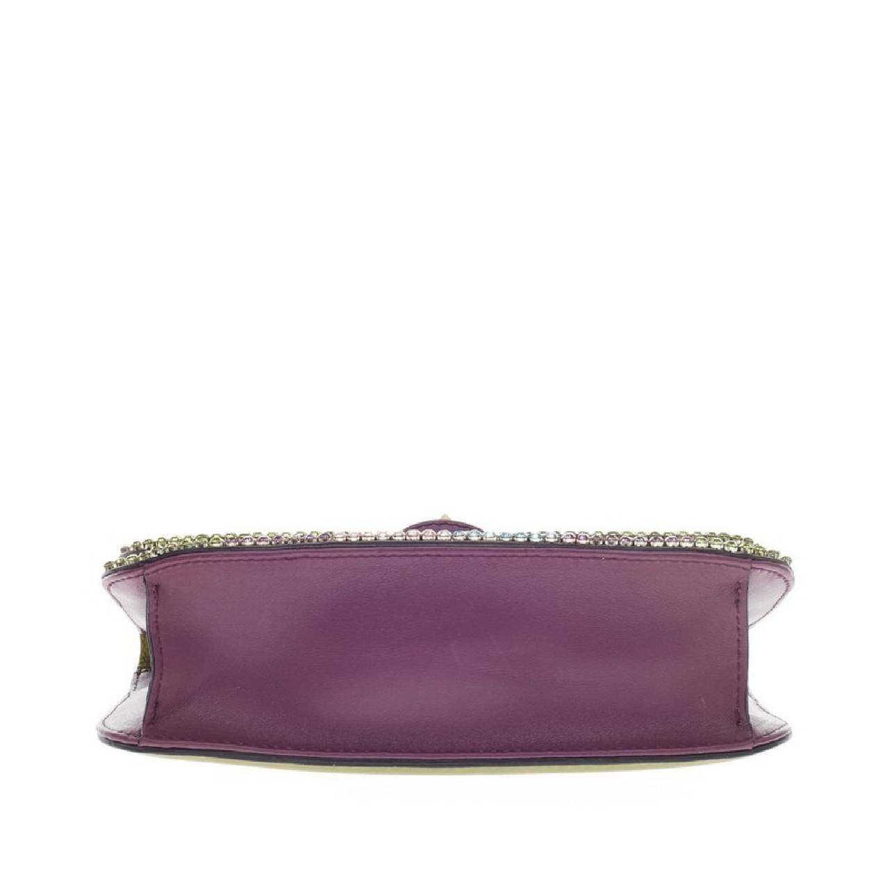Women's Valentino Glam Lock Shoulder Bag Rhinestones Medium