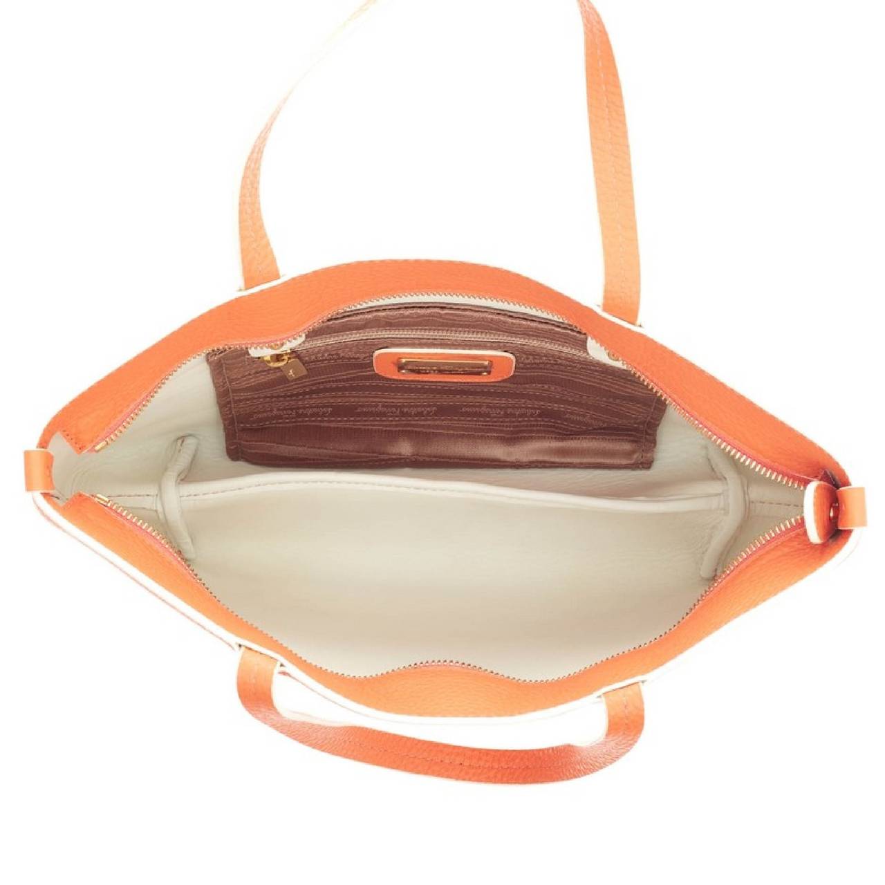 Salvatore Ferragamo Bice Tote Leather at 1stDibs | ferragamo tote bags