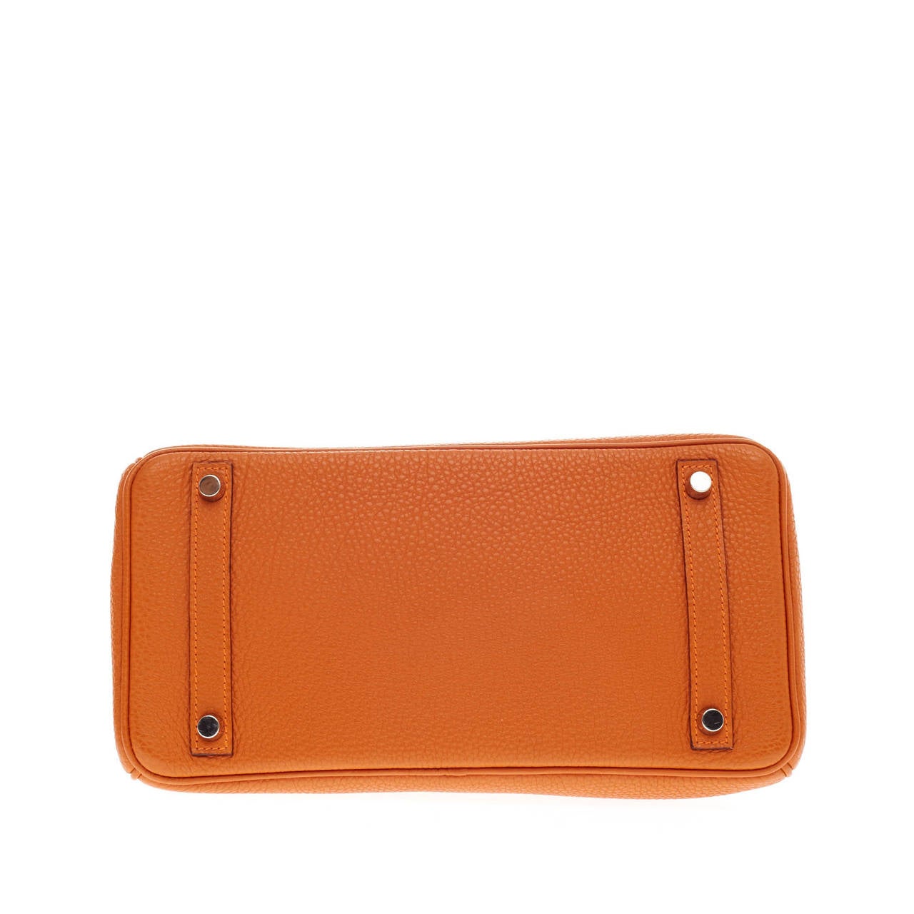 hermes birkin bag 30 orange togo leather silver hardware