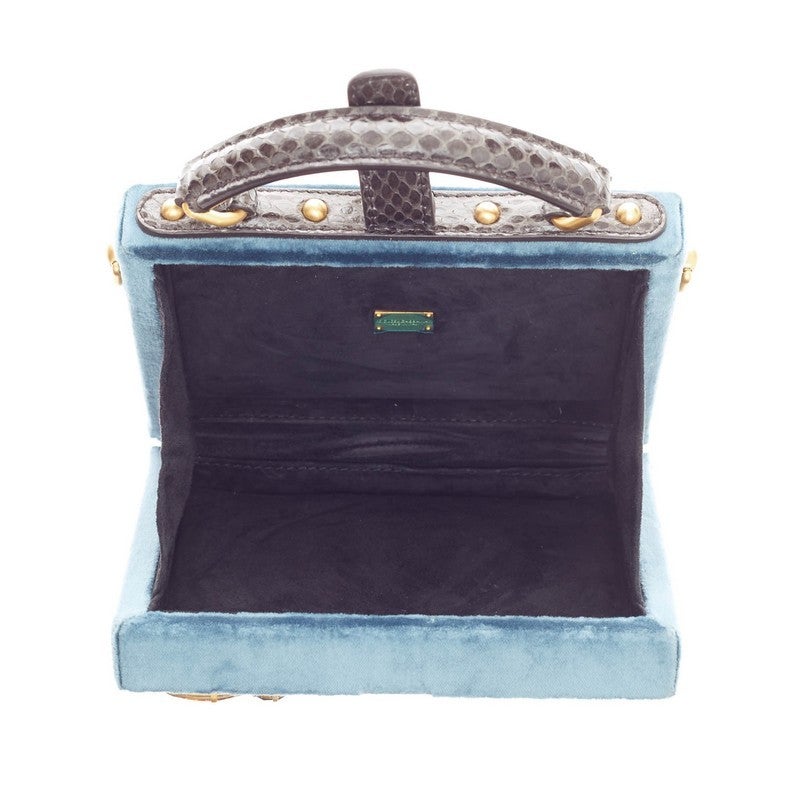 Dolce & Gabbana Treasure Box Bag Embellished Velvet Mini 1