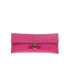 Salvatore Ferragamo Afef Clutch Python