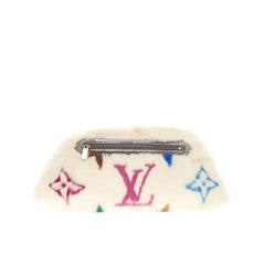 Louis Vuitton Brown Monogram Mink Fur Bag. Condition: 1. 8 Width x, Lot  #58457