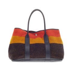 Hermes Garden Party Tote Rocabar and Fjord Leather MM