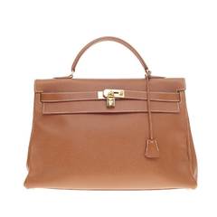 Hermes Kelly Gold Courchevel with Gold Hardware 40