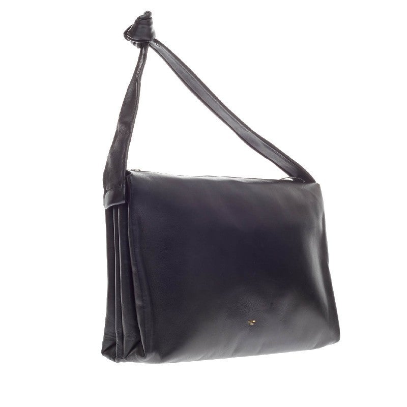 Celine Knotted Bag Leather In Good Condition In NY, NY