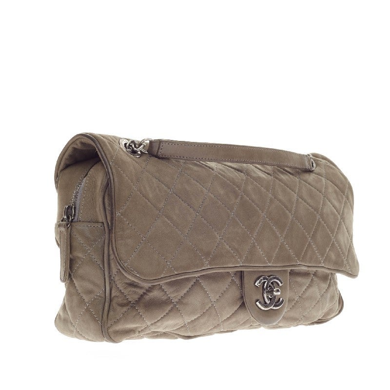 Women's Chanel Shiva Flap Bag Leather Large
