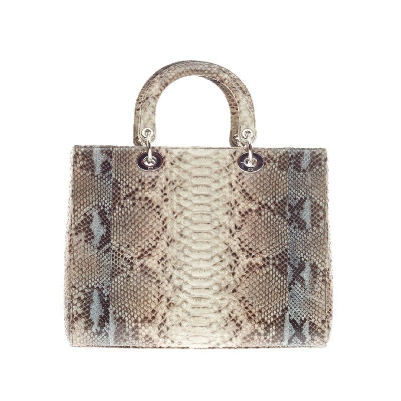 Women's Christian Dior Lady Dior Python Large