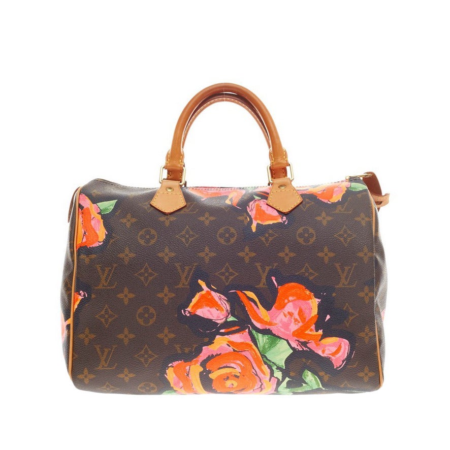Louis Vuitton Speedy Limited Edition Monogram Canvas Roses 30 at 1stDibs