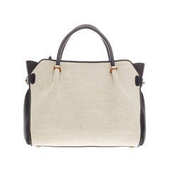 Nina Ricci Le Marche Satchel Canvas and Leather