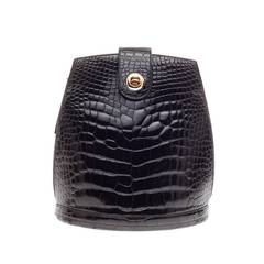 Louis Vuitton Cluny Shoulder Bag Patent Crocodile
