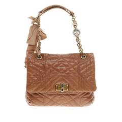 Lanvin Happy Shoulder Bag Quilted Leather Medium