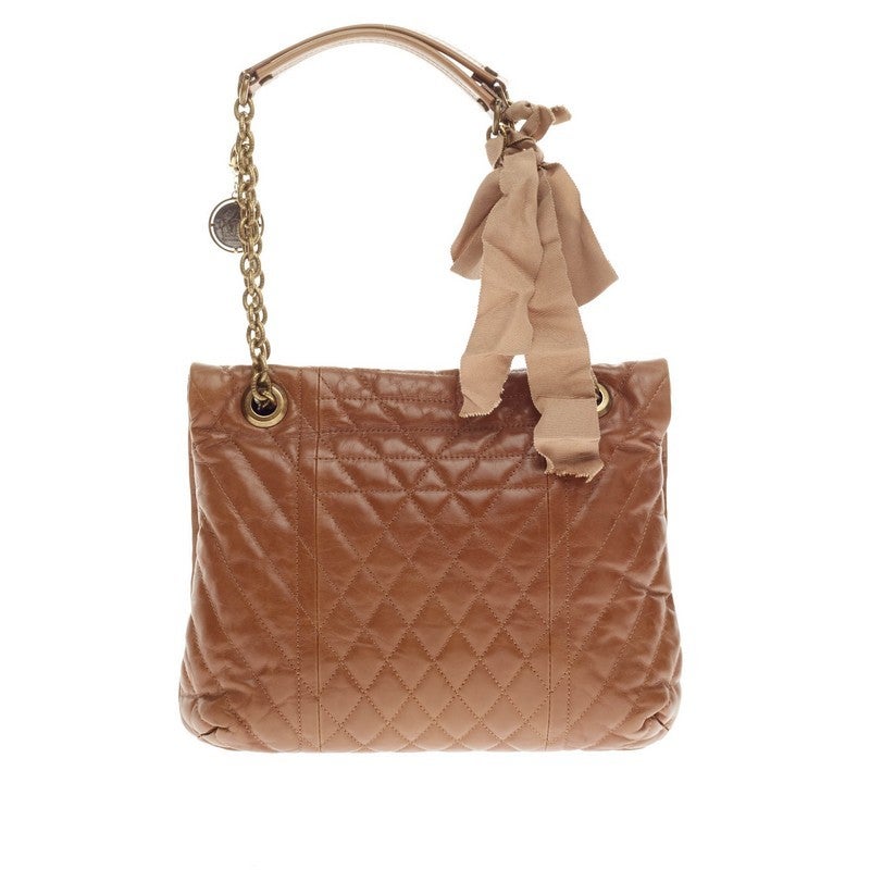Women's Lanvin Happy Shoulder Bag Quilted Leather Medium