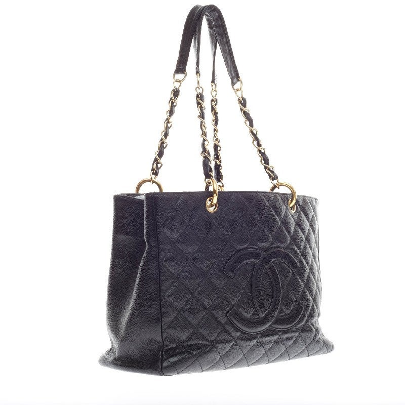 Chanel Grand Shopping Tote Caviar In Good Condition In NY, NY