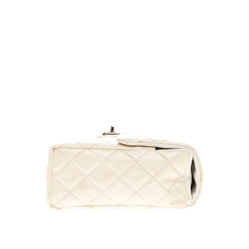 Chanel Upside Down Flap Bag Quilted Patent 1