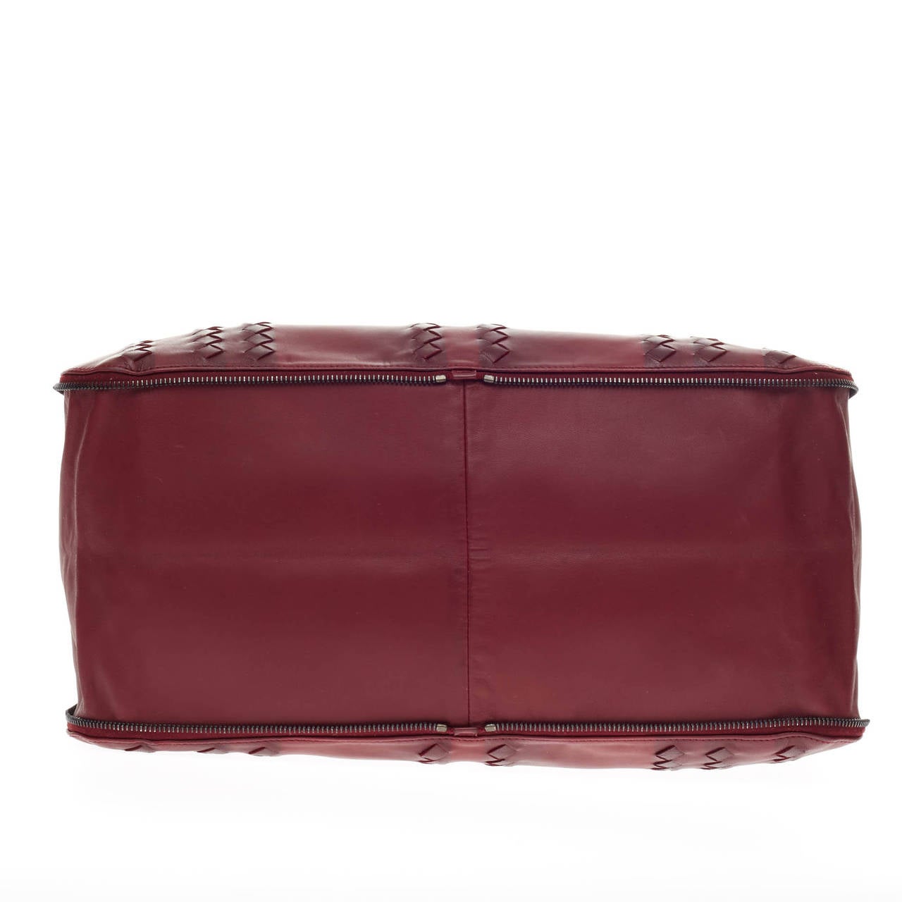 Bottega Veneta Expandable Zip Around Tote Leather with Intrecciato Detail 2