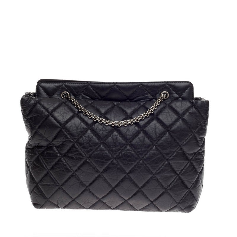 Chanel Reissue 2.55 Shopping Tote Aged Quilted Calfskin 1