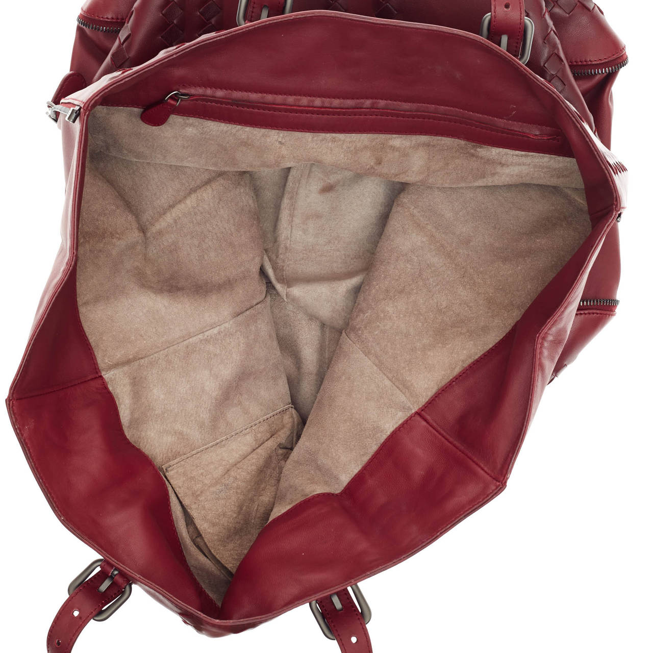 Bottega Veneta Expandable Zip Around Tote Leather with Intrecciato Detail 4