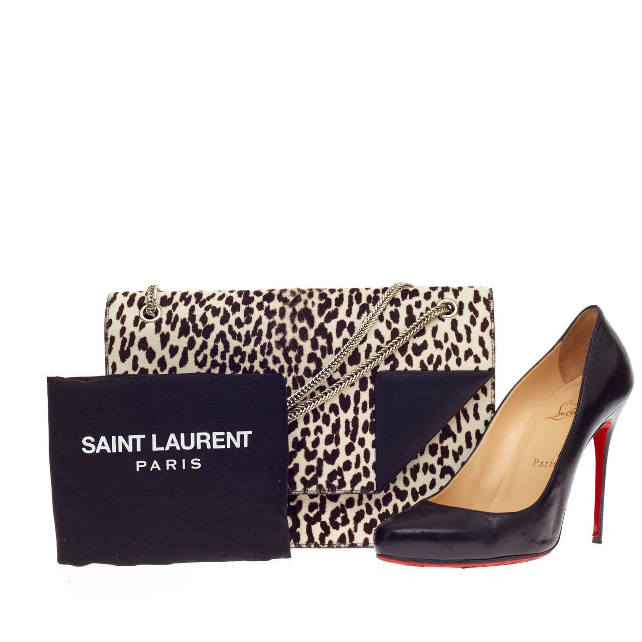 Saint Laurent Betty Bag Leopard Print Pony Hair Medium