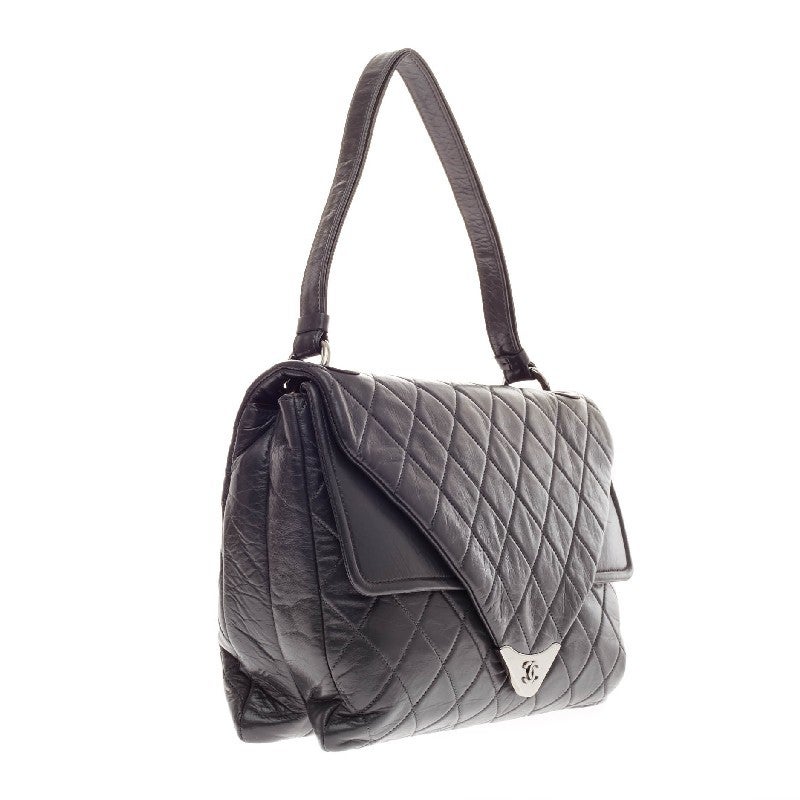 Chanel Padded Envelope Flap Quilted Leather In Good Condition In NY, NY