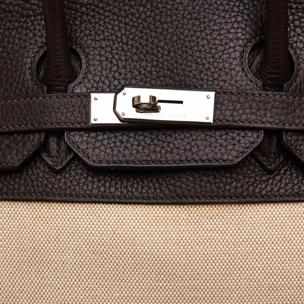 Hermes Birkin Canvas and Leather 35 at 1stDibs