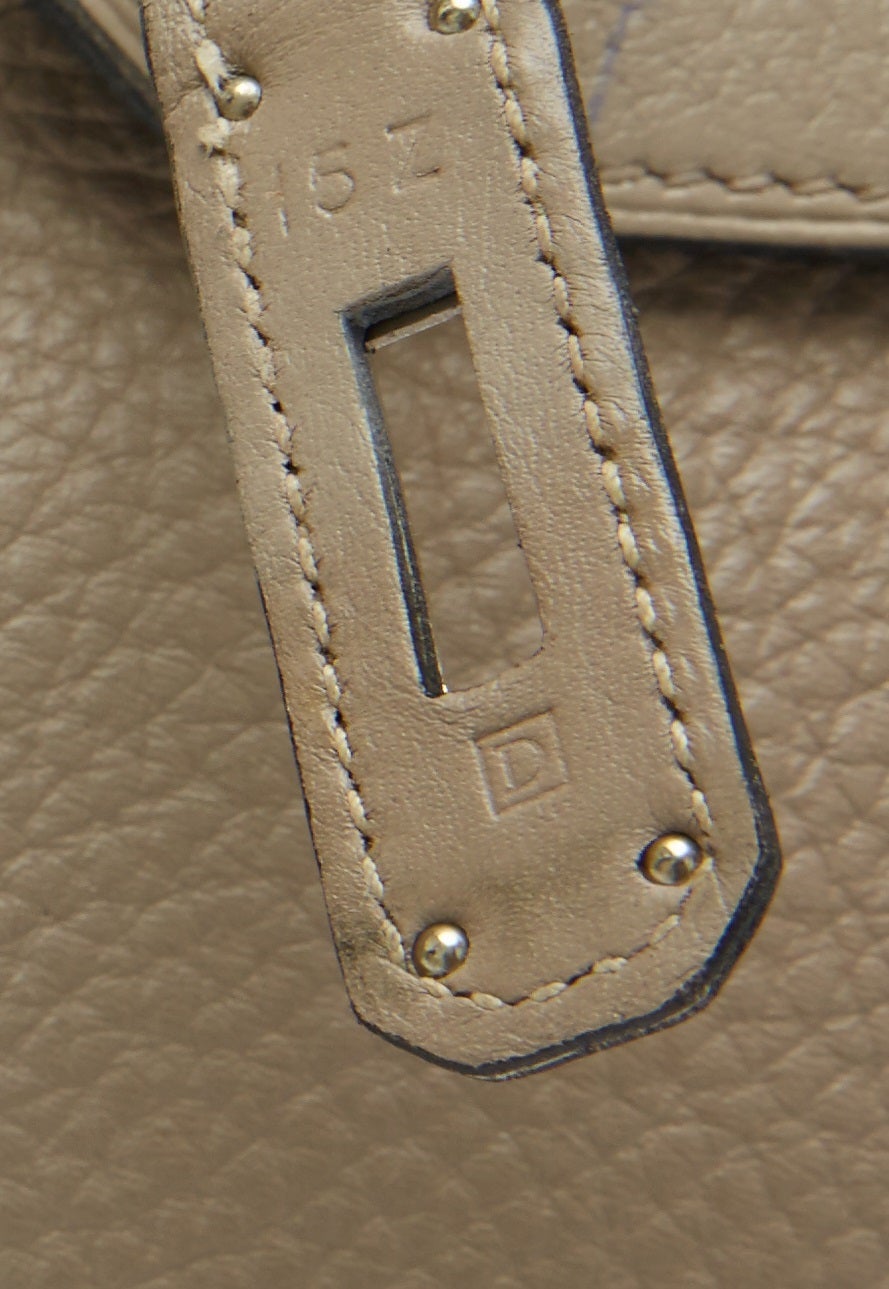 Hermes Birkin Clemence Leather Gris 32 HAC 4