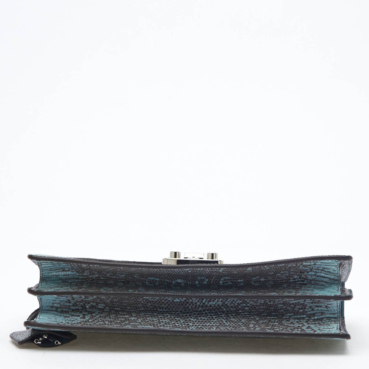 Gucci Lady Lock Briefcase Clutch Python 3