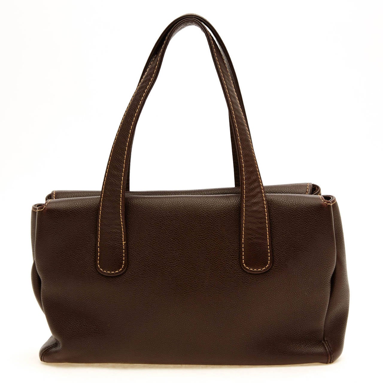 Chanel Pebbled Leather Shoulder Bag 1