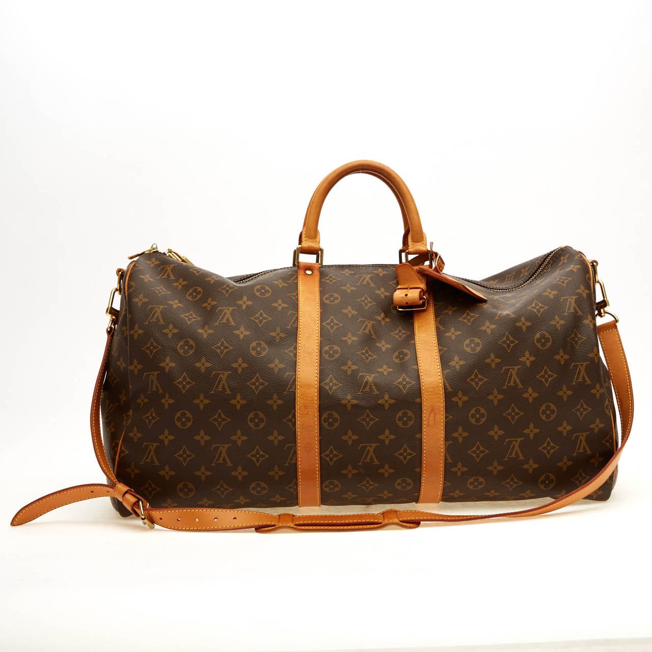 Louis Vuitton Keepall Monogram Canvas Bandouliere 55W