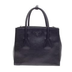 Prada Twin Pocket Tote Glace Calf Small