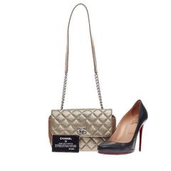 Chanel Lady Pearly Flap Bag Quilted Calfskin Mini