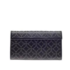 Alaia Flap Clutch Arabesque Studded Leather 