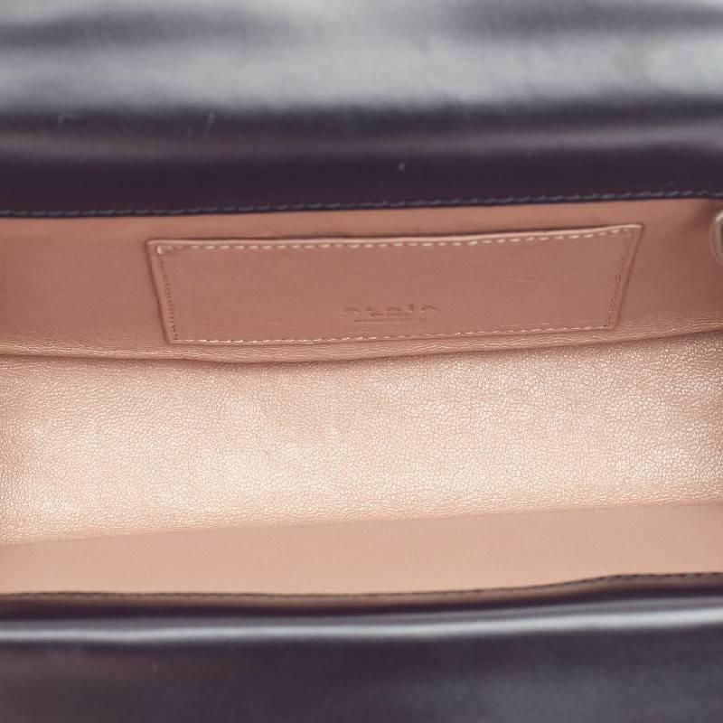 Alaia Flap Clutch Arabesque Studded Leather  2