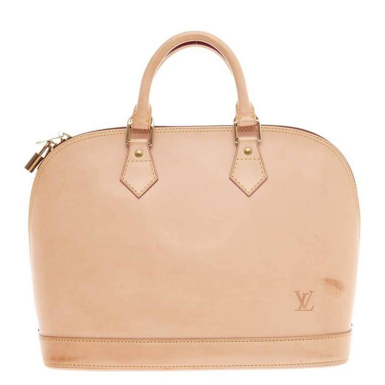 LOUIS VUITTON natural VACHETTA ALMA PM Bag For Sale at 1stDibs