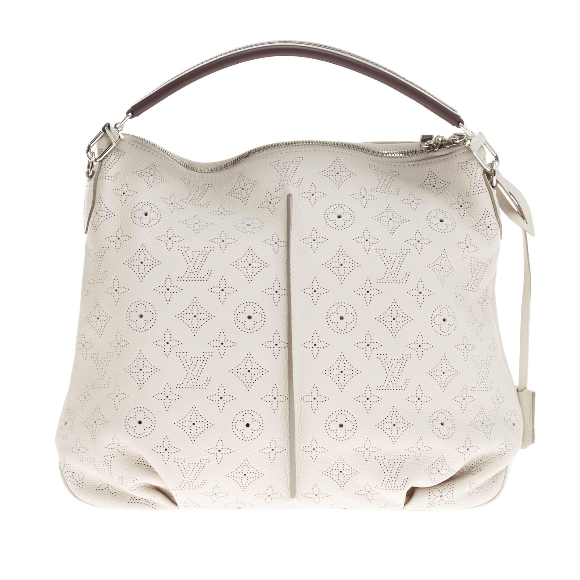 Louis Vuitton Selene Mahina Perforated Leather PM In Good Condition In NY, NY