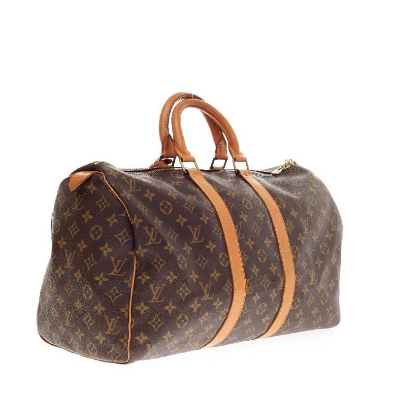 Louis Vuitton Keepall Monogram Canvas 45 In Good Condition In NY, NY