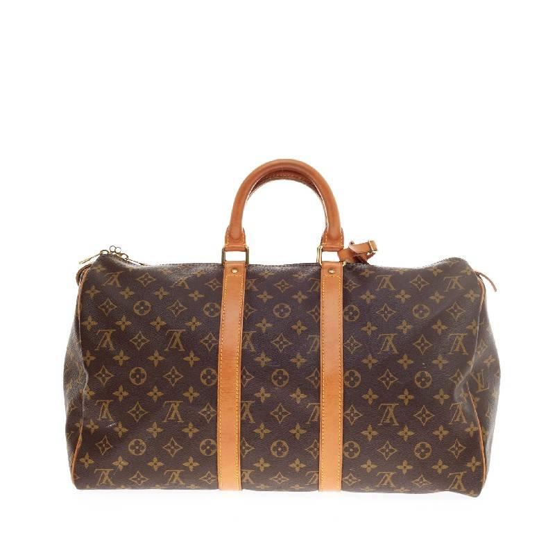 Women's Louis Vuitton Keepall Monogram Canvas 45