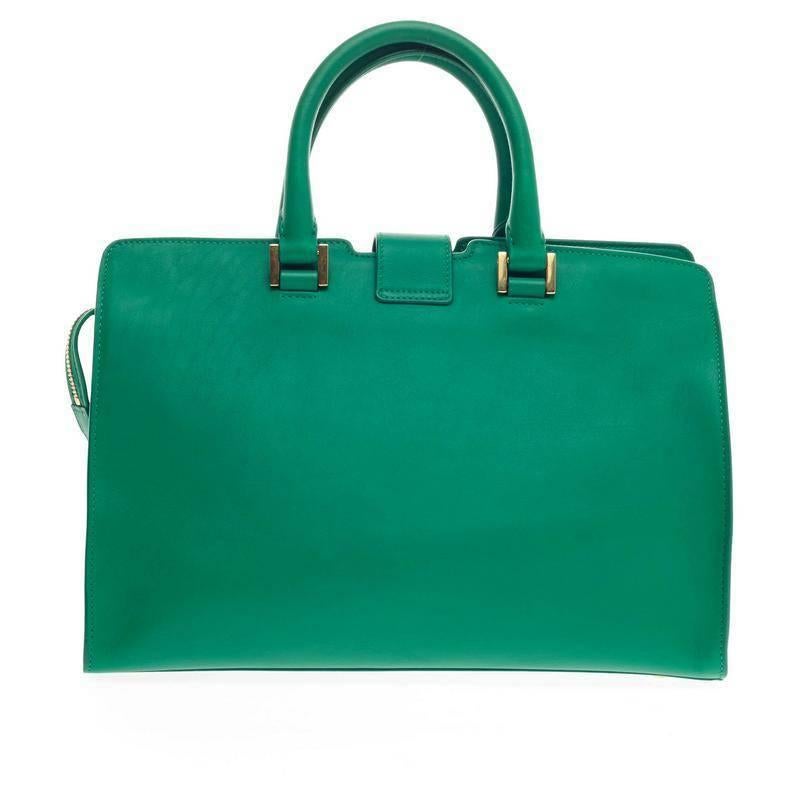 Women's Saint Laurent Classic Y Cabas Leather Small