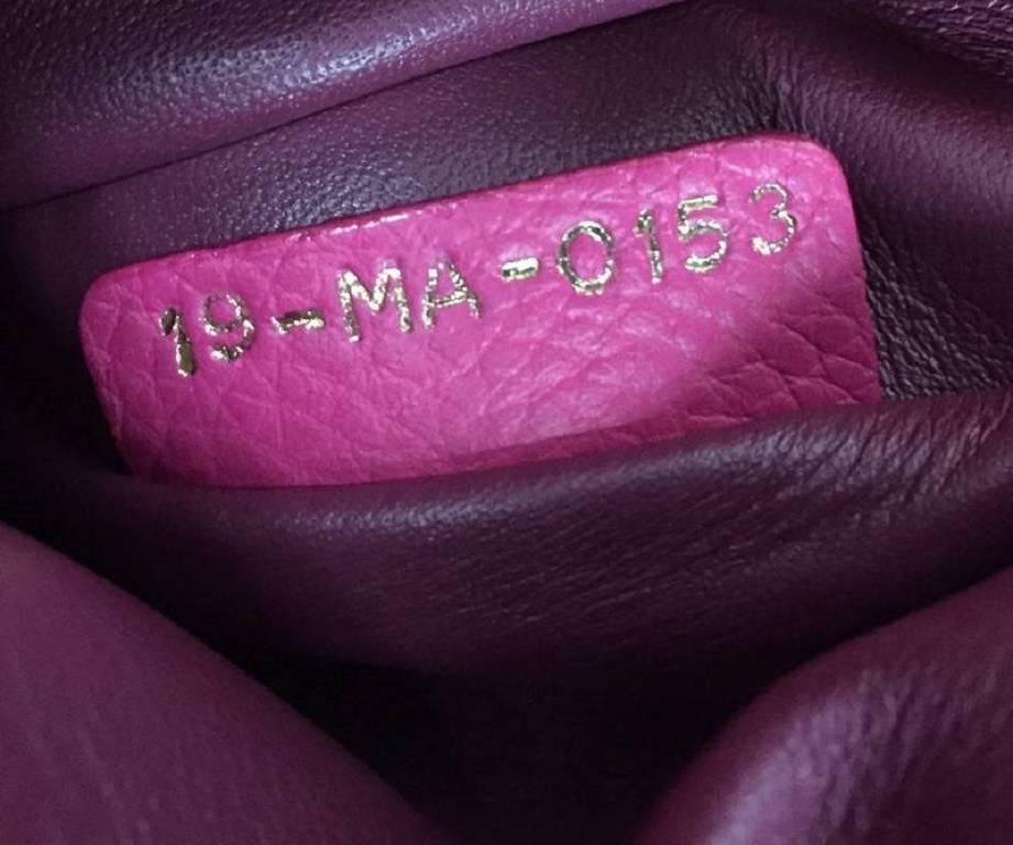 Women's Christian Dior Bar Bag Leather Medium