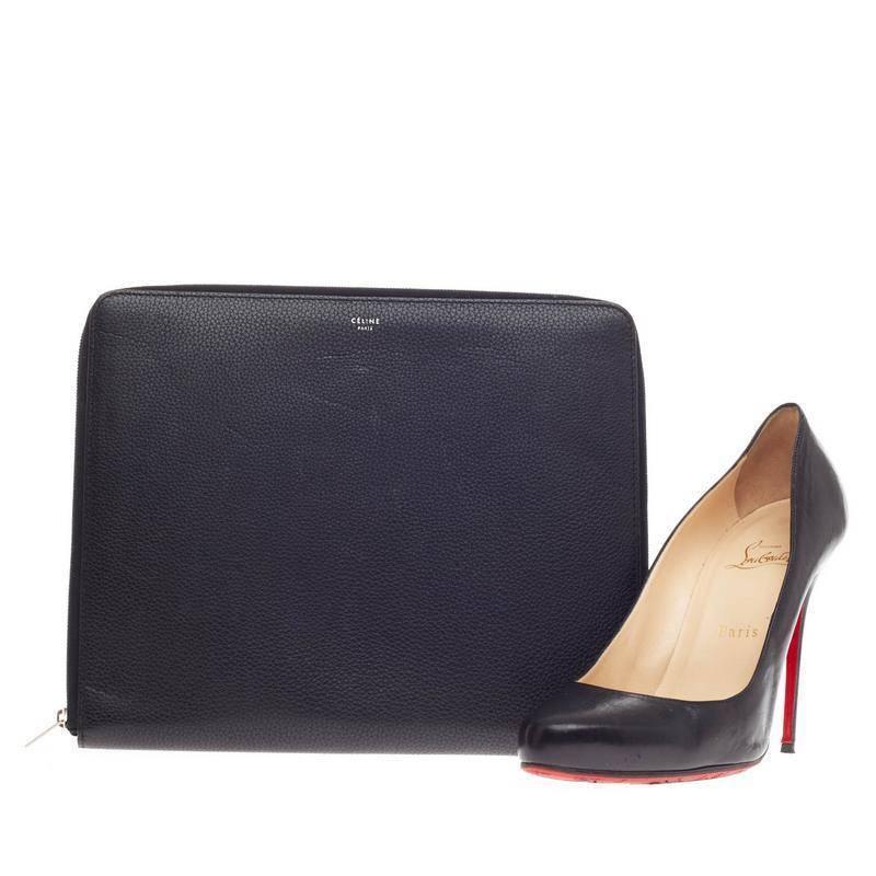 celine micro black leather luggage bag tote - celine ipad clutch bag