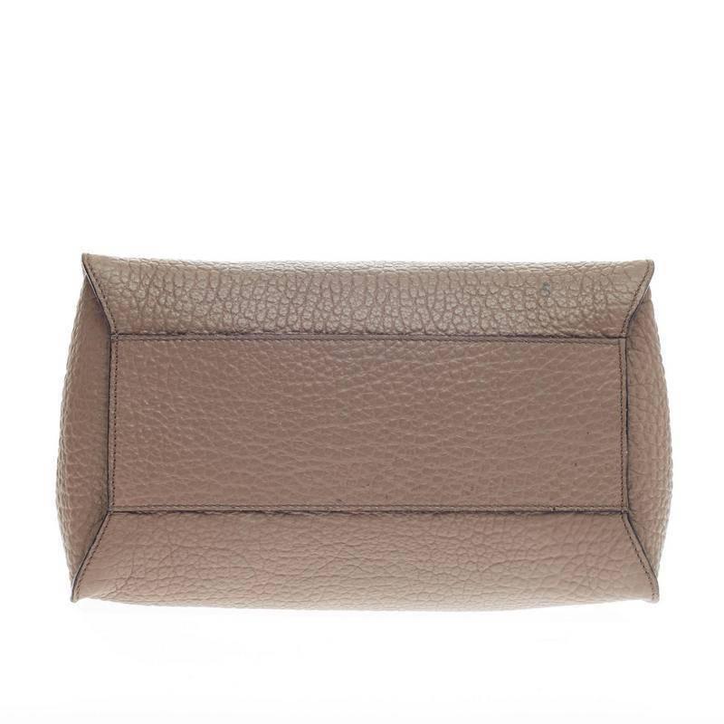 De las mujeres Burberry Woodbury Tote Heritage Piel Granulada Mediana
