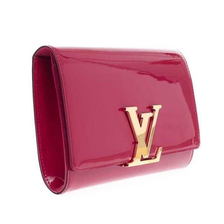 Louis Vuitton Louise Clutch Patent MM at 1stdibs