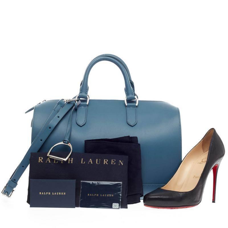 Ralph Lauren Stirrup Boston Bag Vachetta Leather at 1stdibs